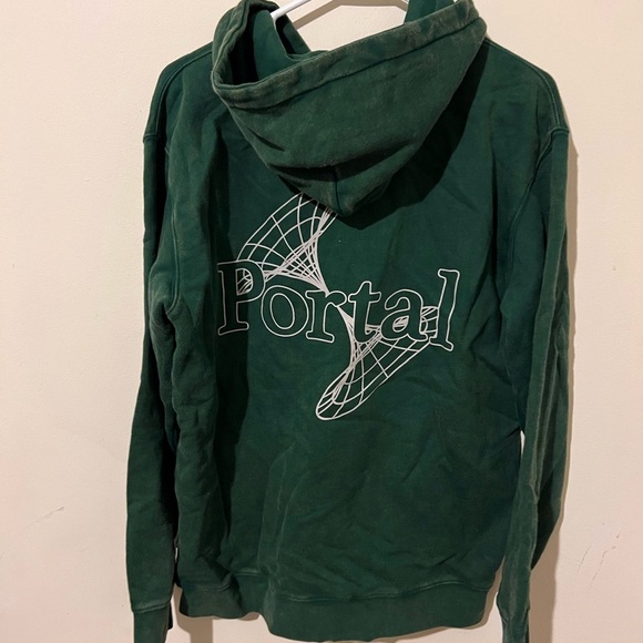 TAIKAN X  Portal Green Hoodie Size Small 100% Cotton - Picture 5 of 9
